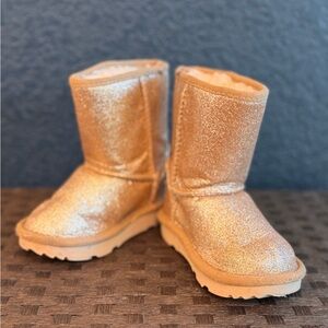 UGG Kids Gold Glitter Boots
